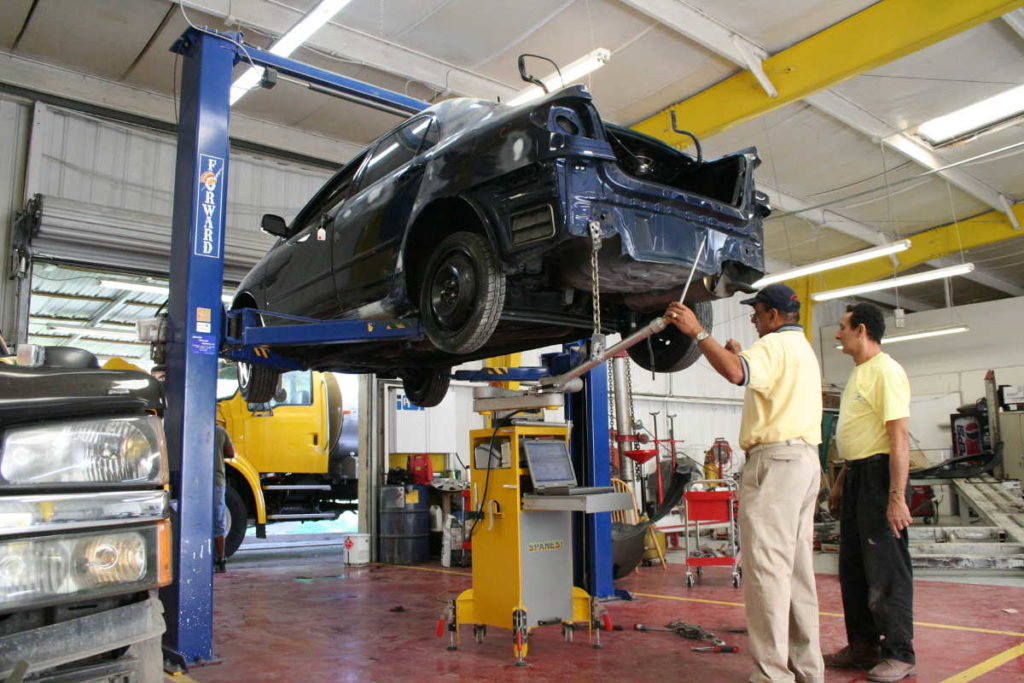 Reviewing Damage on a car